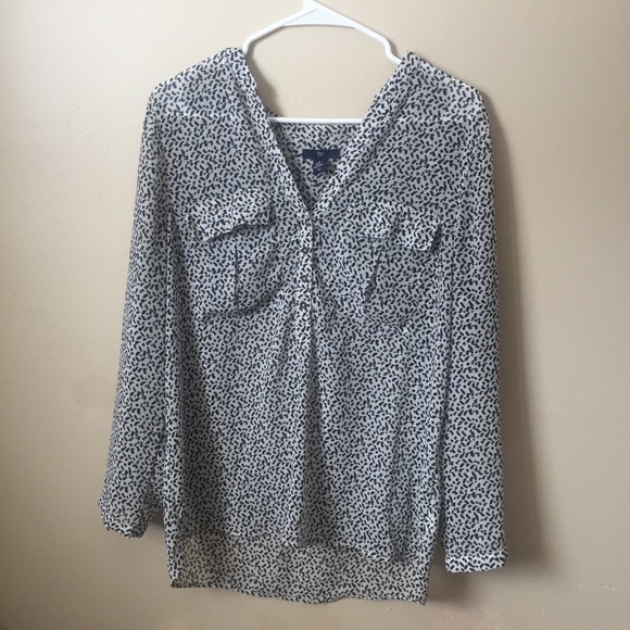 Sheer Patterned Blouse - Picture 1 of 4